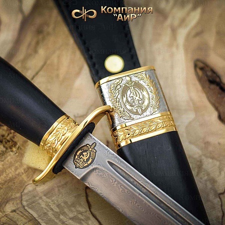  Нож Финка-2 НКВД ручной работы (ZDI-1016, комбинированные ножны, скрим) - мастера Златоуста