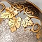 Фруктовница Золотая лоза ручной работы № 32447 - от мастеров Златоуста