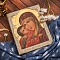Икона в окладе Владимирская Божья Матерь (ручная работа) № 37274 - мастера Златоуста